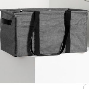 Charcoal Crosshatch Deluxe Utility Totes